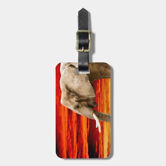 African Elephant - Adres Bagagelabel (Voorkant verticaal)