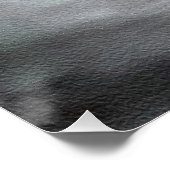 African Elephant in Misty Fog Serene Impasto Perfect Poster (Hoek)