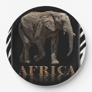 AFRICAN ELEPHANT PAPIEREN BORDJE