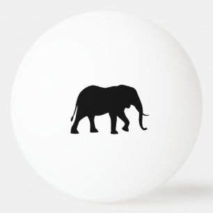 African Elephant Silhouette Pingpongbal