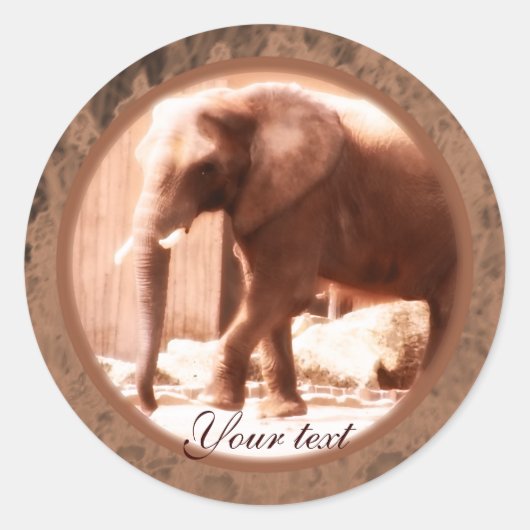 African Elephant Sticker (Voorkant)