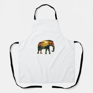 African Elephant Sunset Safari Natuur Lovers Shirt Schort