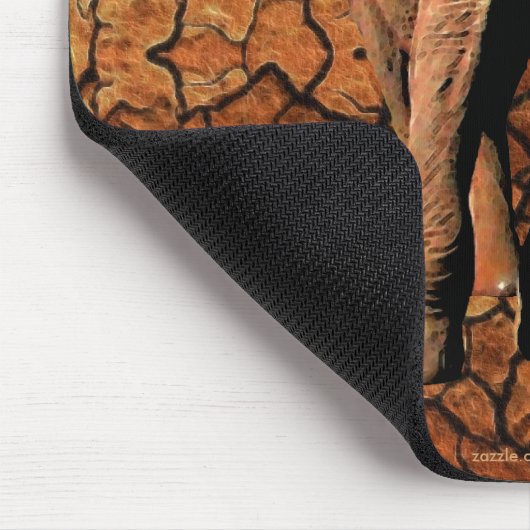 African Elephant Wildlife Supporter Mousepad Muismat (Hoek)