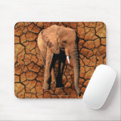 African Elephant Wildlife Supporter Mousepad Muismat (Met muis)