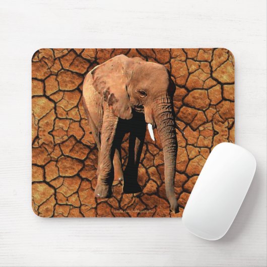 African Elephant Wildlife Supporter Mousepad Muismat (Met muis)