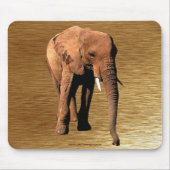 African Elephant Wildlife Supporter Mousepad Muismat (Voorkant)