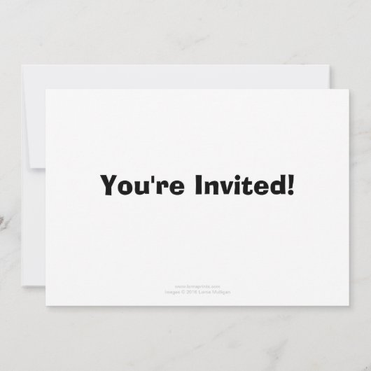 African Elephants Party-uitnodiging Kaart (Achterkant)