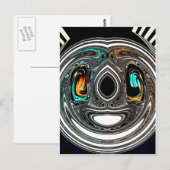 African Ethnic Doodle Zebra textured Art Print Briefkaart (Voorkant / Achterkant)