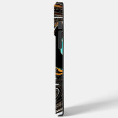 African Ethnic Doodle Zebra textured Art Print Case-Mate iPhone Case (Achterkant / Links)