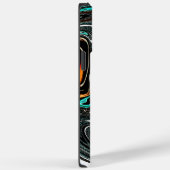 African Ethnic Doodle Zebra textured Art Print Case-Mate iPhone Case (Achterkant / Rechts)