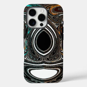 African Ethnic Doodle Zebra textured Art Print iPhone 16 Pro Hoesje