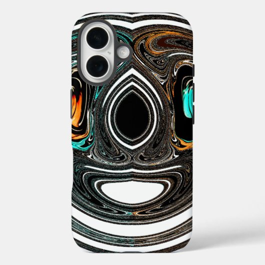 African Ethnic Doodle Zebra textured Art Print Case-Mate iPhone Case (Achterkant)