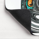 African Ethnic Doodle Zebra textured Art Print Muismat (Hoek)