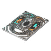 African Ethnic Doodle Zebra textured Art Print Notitieblok (Linkerzijde)