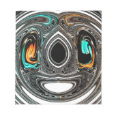 African Ethnic Doodle Zebra textured Art Print Notitieblok (Voorkant)