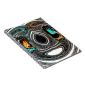 African Ethnic Doodle Zebra textured Art Print Notitieboek (Rechterzijde)