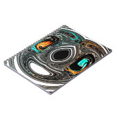 African Ethnic Doodle Zebra textured Art Print Notitieboek (Linkerzijde)