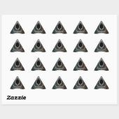 African Ethnic Doodle Zebra textured Art Print Sticker (Vel)