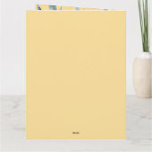 African Fairy Dank u Blauwgroen Goud Roze Prinses Kaart (Achterkant)