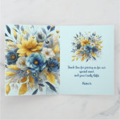 African Fairy Dank u Blauwgroen Goud Roze Prinses Kaart (Binnen)