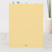 African Fairy Dank u Blauwgroen Goud Roze Prinses Kaart (Achterkant)