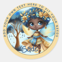 African Fairy Verjaardag Blauwgroen Goud Roze Prin