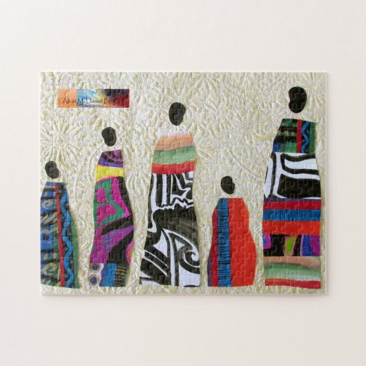 African Family Collage by Alicia McDaniel Fine Art Legpuzzel (Horizontaal)