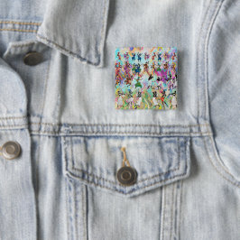 African Feast (film) Vierkante Button 5,1 Cm
