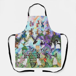 African Feast: Rhythms of Africa Schort