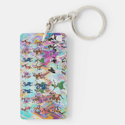 African Feast: Rhythms of Unity Sleutelhanger (achterkant)