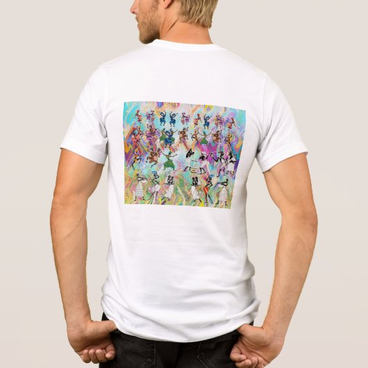 African Feast: Rhythms of Unity T-Shirt (Achterkant)