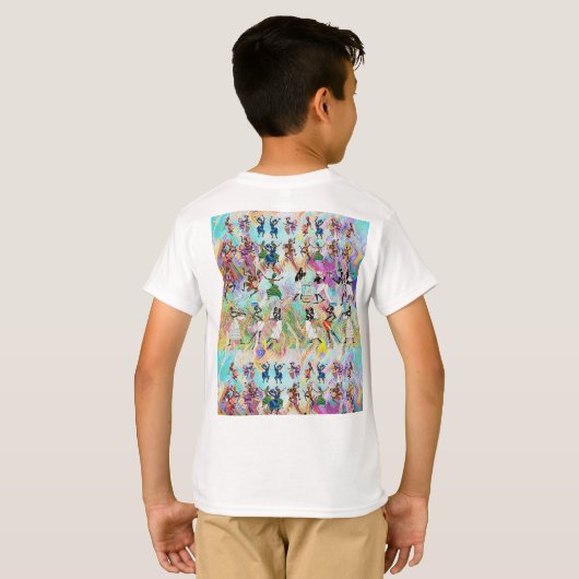 African Feast: Rhythms of Unity  T-shirt (Achterkant volledig)