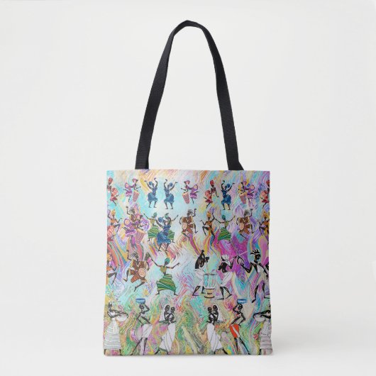 African Feast: Rhythms of Unity  Tote Bag (Voorkant)