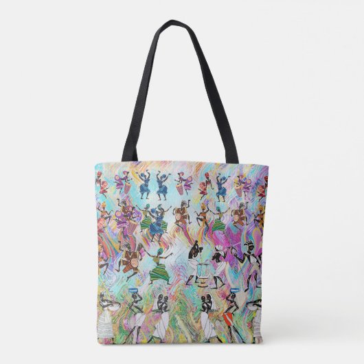 African Feast: Rhythms of Unity  Tote Bag (Achterkant)