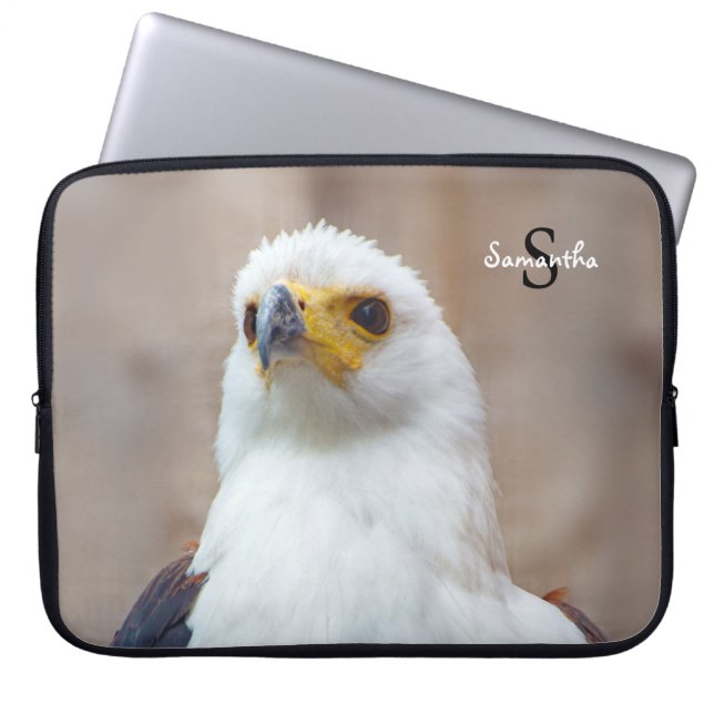 African Fish Eagle Neopreen laptophoes 15 inch Laptop Sleeve (Voorkant)