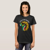 African Flag Flower Cool Black History Awareness M T-shirt (Voorkant volledig)