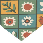 African Floral Tegel Art Korte Tafelloper (Hoek)