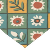 African Floral Tegel Art Tafelkleed (Gekanteld)