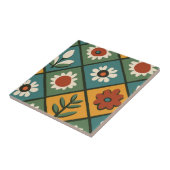 African Floral Tegel Art Tegeltje (Zijkant)