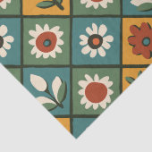 African Floral Tegel Art Tissuepapier (Detail)