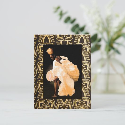 African Folk Dance Briefkaart (Staand voorkant)