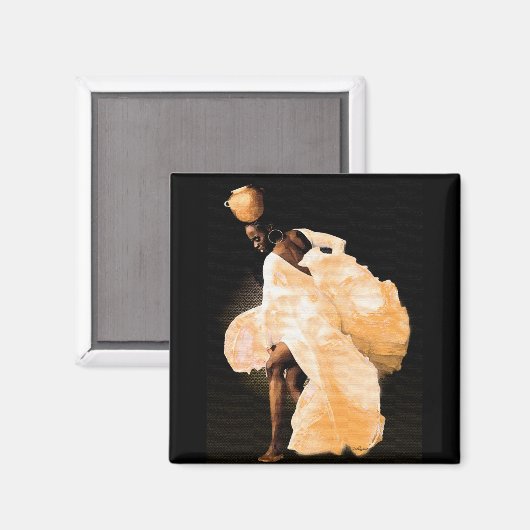 African Folk Dance Magneet (Voorkant / Achterkant)