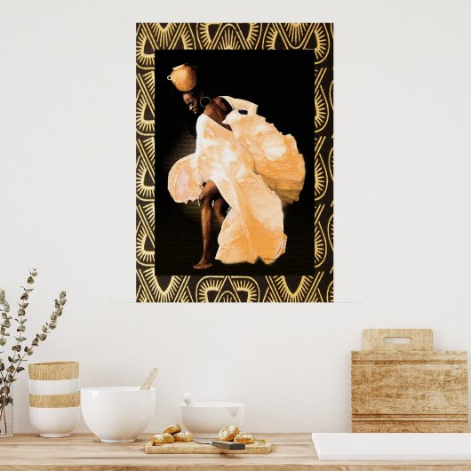 African Folk Dance Poster (Keuken)