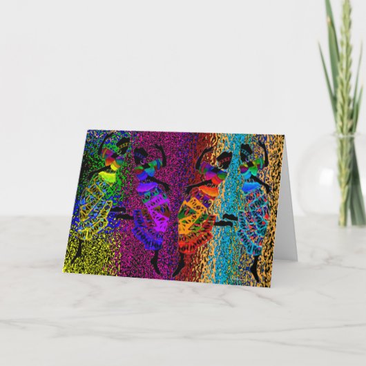 African Foot Dance Kaart (Voorkant)