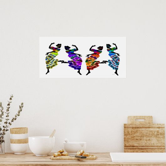 African Foot Dance Poster (Keuken)