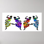 African Foot Dance Poster (Voorkant)