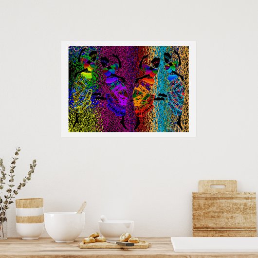 African Foot Dance Poster (Keuken)
