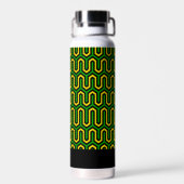 African Geometric Print Jamaican Pattern Waterfles (Achterkant)