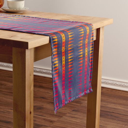 African Geometric Print Korte Tafelloper