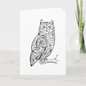 African Giant Eagle Owl Kaart (Voorkant)